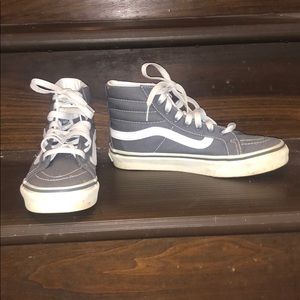 Grey high top vans